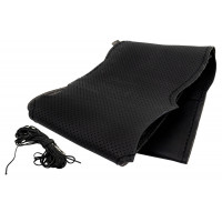 Кожаная оплетка руля Sal-Man анатомической формы с черной строчкой для Веста, Иксрей Кожаная оплетка руля Sal-Man анатомической формы с черной строчкой для Веста, Иксрей