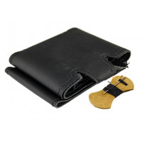 Кожаная оплетка SAL-MAN с повторением анатомической формы и черной строчки на руль для Ларгус, Рено Логан, Сандеро, Ниссан Альмера