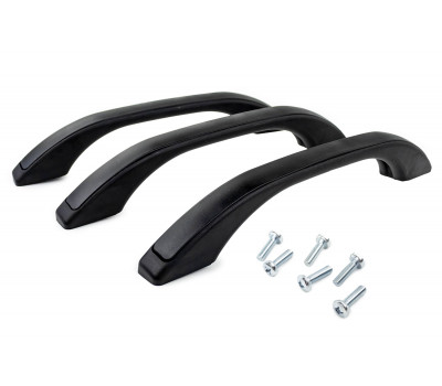 Ручки потолочные FL черные с цельной матовой вставкой для ВАЗ 2110-2112,  Приора, Калина, Калина 2, Гранта, Гранта FL, 4х4 с 2019 года, Легенд, Тревел, Датсун, Шевроле Нива