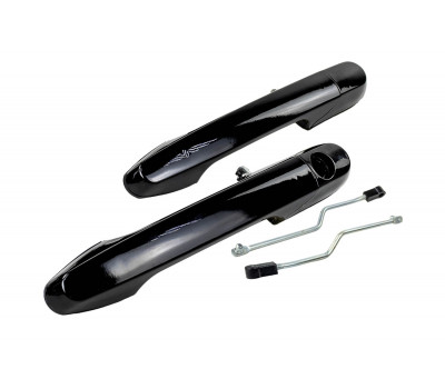 Евроручки дверей Тюн-Авто окрашенные в цвет Пантера (672) для ВАЗ 2108, 2113