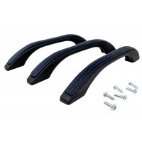 Ручки потолочные FL с цельной вставкой в экокоже с синей строчкой для Приора, Калина, Калина 2, Гранта, Гранта FL, ВАЗ 2110-2112, 4х4 с 2019 года, Легенд, Тревел, Датсун, Шевроле Нива Ручки потолочные FL с цельной вставкой в экокоже с синей строчкой для Приора, Калина, Калина 2, Гранта, Гранта FL, ВАЗ 2110-2112, 4х4 с 2019 года, Легенд, Тревел, Датсун, Шевроле Нива