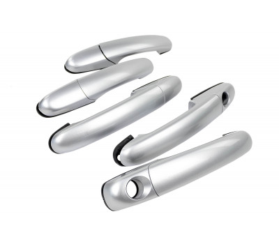 Наружные евроручки дверей Тюн-Авто окрашенные в цвет Снежная королева (690) для Шевроле Нива, Нива Тревел