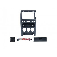 Комплект под установку 9-ти дюймовой мультимедийной системы с черной матовой консолью для Приора