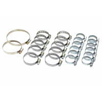 Комплект червячных (винтовых) хомутов патрубков 8-клапанного двигателя 21082 для ВАЗ 2113-2115, 2108-21099 Комплект червячных (винтовых) хомутов патрубков 8-клапанного двигателя 21082 для ВАЗ 2113-2115, 2108-21099