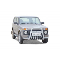 Дуга передняя ТехноСфера Niva 4x4 с усами и дополнительной защитой двигателя d63,5 на Нива 4х4 Урбан Дуга передняя ТехноСфера Niva 4x4 с усами и дополнительной защитой двигателя d63,5 на Нива 4х4 Урбан