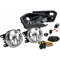 Комплект подключения противотуманных фар ML Auto Light Technology, ПТФ Тюн-Авто с рамками для Веста NG