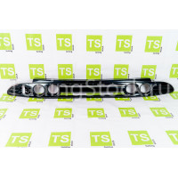 Нижняя решетка переднего бампера под 2 комплекта ПТФ для Приора