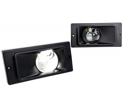 Диодные ПТФ Sal-Man 13000 lux с линзой (ближний свет 60 w и дальний 50 w) для ВАЗ 2110-2112, 2113-2115, Шевроле Нива до рестайлинга 2009 года