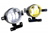 Диодные двухцветные ПТФ Sal-Man 65W (бело-синий 6000К и желтый 3000К) для Hyundai Getz