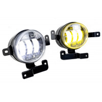 Диодные двухцветные ПТФ Sal-Man 65W (бело-синий 6000К и желтый 3000К) для Hyundai Getz