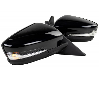 Боковые механические зеркала АТП в стиле Гранты с повторителями поворотников, окрашенные в цвет и адаптированные для ВАЗ 2110-2112, Приора Боковые механические зеркала АТП в стиле Гранты с повторителями поворотников, окрашенные в цвет и адаптированные для ВАЗ 2110-2112, Приора