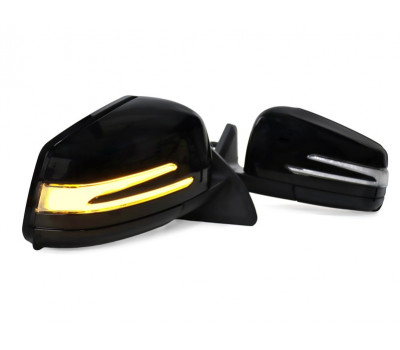 Боковые складные механические зеркала АТП в стиле AMG с обогревом и динамическим повторителем для ВАЗ 2110-2112, Приора Боковые складные механические зеркала АТП в стиле AMG с обогревом и динамическим повторителем для ВАЗ 2110-2112, Приора