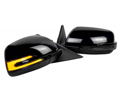 Боковые электрозеркала АТП нового образца с обогревом и Мультиплазма повторителем AMG-Style для Приора Боковые электрозеркала АТП нового образца с обогревом и Мультиплазма повторителем AMG-Style для Приора