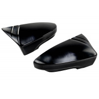 Накладки Бетмены в стиле БМВ с полосками на боковые зеркала образца от 2014 года под повторители для Гранта, Гранта FL Накладки Бетмены в стиле БМВ с полосками на боковые зеркала образца от 2014 года под повторители для Гранта, Гранта FL