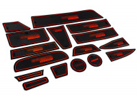 Силиконовые коврики панели приборов и консоли Sport черно-красные для Гранта (2011-2017) Силиконовые коврики панели приборов и консоли Sport черно-красные для Гранта (2011-2017)