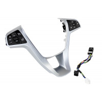 Накладка на руль серебристая с встроенной проводкой (без функции подогрева) для Веста, Иксрей, Ларгус FL Накладка на руль серебристая с встроенной проводкой (без функции подогрева) для Веста, Иксрей, Ларгус FL