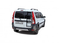 Лестница ТехноСфера Трофи на заднюю дверь для Ларгус