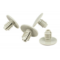 Комплект из четырех бежевых клипс обивки крыши (потолка) для Приора, Гранта, Гранта FL, ВАЗ 2110-2112, Нива Тревел, Шевроле Нива, Датсун