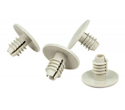 Комплект из четырех бежевых клипс обивки крыши (потолка) для Приора, Гранта, Гранта FL, ВАЗ 2110-2112, Нива Тревел, Шевроле Нива, Датсун