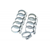 Комплект из десяти червячных (винтовых) хомутов 20-32 мм Комплект из десяти червячных (винтовых) хомутов 20-32 мм