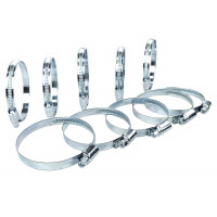 Комплект из десяти червячных (винтовых) хомутов 50-70 мм