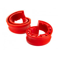 Полиуретановые красные межвитковые проставки в пружины (автобафер 2 шт) для Лада, Рено, Датсун, Шевроле Нива