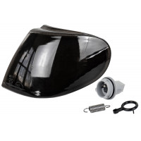 Поворотник левый тонированный (черный) ML для ВАЗ 2113, 2114, 2115 с фарами Bosch Поворотник левый тонированный (черный) ML для ВАЗ 2113, 2114, 2115 с фарами Bosch