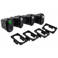 Кнопки стеклоподъемника (4 шт) с зеленой подсветкой и рамкой для ВАЗ 2109, 21099, 2114, 2115 Кнопки стеклоподъемника (4 шт) с зеленой подсветкой и рамкой для ВАЗ 2109, 21099, 2114, 2115