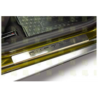 Накладки в проем дверей (НПС) с надписью на Рено Дастер Накладки в проем дверей (НПС) с надписью на Рено Дастер