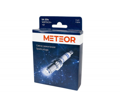 Свечи зажигания METEOR для 8 кл инжекторных Гранта, Калина, Приора, ВАЗ 2104, 2105, 2107-2115, Нива 4х4, Нива Легенд, Тревел, Шевроле Нива, Датсун