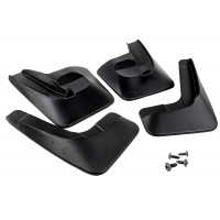 Комплект резиновых брызговиков (передние и задние) Rezkon для Калина 2, Гранта, Гранта FL, Датсун