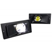 Диодные ПТФ Sal-Man 13000 lux 60 W с линзой для ВАЗ 2110-2112, 2113-2115, Шевроле Нива до рестайлинга 2009 года Диодные ПТФ Sal-Man 13000 lux 60 W с линзой для ВАЗ 2110-2112, 2113-2115, Шевроле Нива до рестайлинга 2009 года