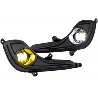 Диодные двухцветные ПТФ Sal-Man 50W 8600lux (бело-синий 6000К и желтый 3000К) для Hyundai Solaris 2010-2014 года Диодные двухцветные ПТФ Sal-Man 50W 8600lux (бело-синий 6000К и желтый 3000К) для Hyundai Solaris 2010-2014 года