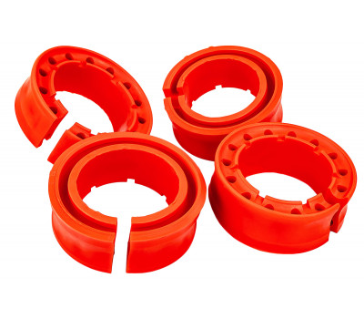 Полиуретановые межвитковые проставки (4 шт) в пружины (автобаферы) красные для Лада, Рено, Датсун, Шевроле Полиуретановые межвитковые проставки (4 шт) в пружины (автобаферы) красные для Лада, Рено, Датсун, Шевроле