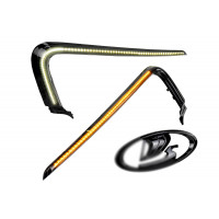 Антихром комплект передка (LED иксы и шильдик) для Веста, Веста SW 2015-2021 годов