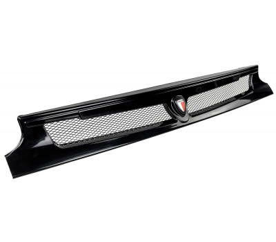Черная решетка радиатора Premium со значком и сеткой для ВАЗ 2113, 2114, 2115 Черная решетка радиатора Premium со значком и сеткой для ВАЗ 2113, 2114, 2115