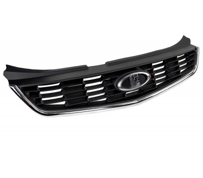 Решетка радиатора с хромированными молдингом и шильдиком для Приора SE, Приора 2