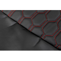 Обивка сидений (не чехлы) экокожа гладкая с цветной строчкой Соты для ВАЗ 2110 Обивка сидений (не чехлы) экокожа гладкая с цветной строчкой Соты для ВАЗ 2110