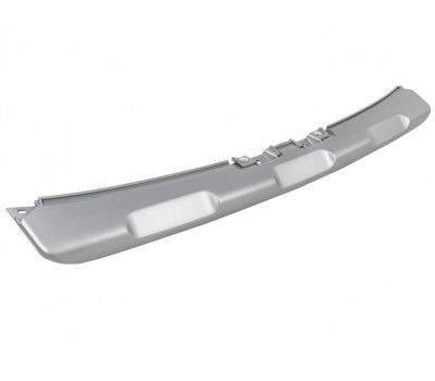 Накладка переднего бампера серебристая для Сандеро Степвей 2014-2018 Накладка переднего бампера серебристая для Сандеро Степвей 2014-2018