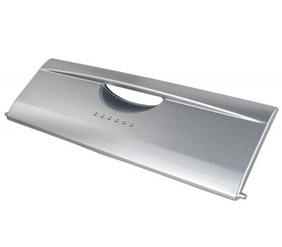 Серебристая заглушка (крышка) ниши под магнитолой для Приора 1 2007-2013 годов