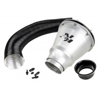 Универсальный холодный впуск K&N Apollo Style со встроенным закрытым фильтром в серебристом корпусе для Лада и иномарок Универсальный холодный впуск K&N Apollo Style со встроенным закрытым фильтром в серебристом корпусе для Лада и иномарок