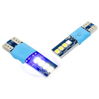Светодиодные лампы в габариты T10 W5W с приветствием