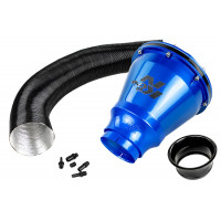 Универсальный холодный впуск K&N Apollo Style со встроеным фильтром закрытого типа в синем корпусе для Лада и иномарок