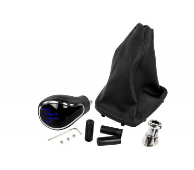 Ручка КПП хром с синей LED подсветкой и пыльником для Гранта с кулисой (прямоугольный шток) Ручка КПП хром с синей LED подсветкой и пыльником для Гранта с кулисой (прямоугольный шток)