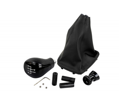 Ручка КПП черный лак с белой LED подсветкой и пыльником для Гранта с кулисой (прямоугольный шток) Ручка КПП черный лак с белой LED подсветкой и пыльником для Гранта с кулисой (прямоугольный шток)