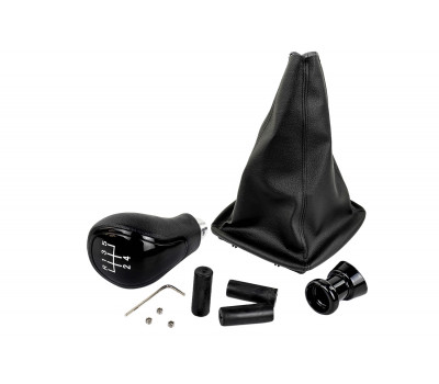 Ручка КПП черный лак с белой подсветкой и пыльником для Приора с кулисой (прямоугольный шток) Ручка КПП черный лак с белой подсветкой и пыльником для Приора с кулисой (прямоугольный шток)