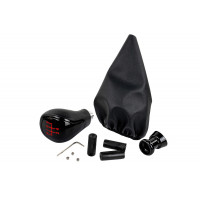 Ручка КПП черный лак с красной LED подсветкой и пыльником для ВАЗ 2108, 2109, 21099 Ручка КПП черный лак с красной LED подсветкой и пыльником для ВАЗ 2108, 2109, 21099