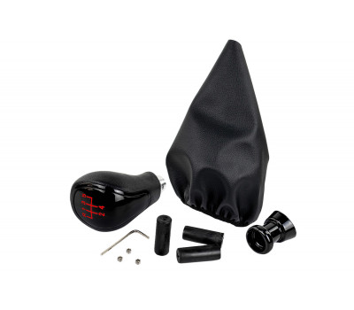 Ручка КПП черный лак с красной LED подсветкой и пыльником для ВАЗ 2108, 2109, 21099 Ручка КПП черный лак с красной LED подсветкой и пыльником для ВАЗ 2108, 2109, 21099