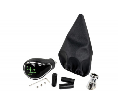 Ручка КПП хром с зеленой LED подсветкой и пыльником для ВАЗ 2108, 2109, 21099 Ручка КПП хром с зеленой LED подсветкой и пыльником для ВАЗ 2108, 2109, 21099