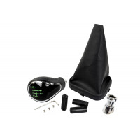 Ручка КПП хром с зеленой LED подсветкой и пыльником для ВАЗ 2113, 2114, 2115 Ручка КПП хром с зеленой LED подсветкой и пыльником для ВАЗ 2113, 2114, 2115